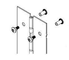 Bradley HDWC-S0136 Toilet Partition Continuous Piano Hinge, Stainless Steel