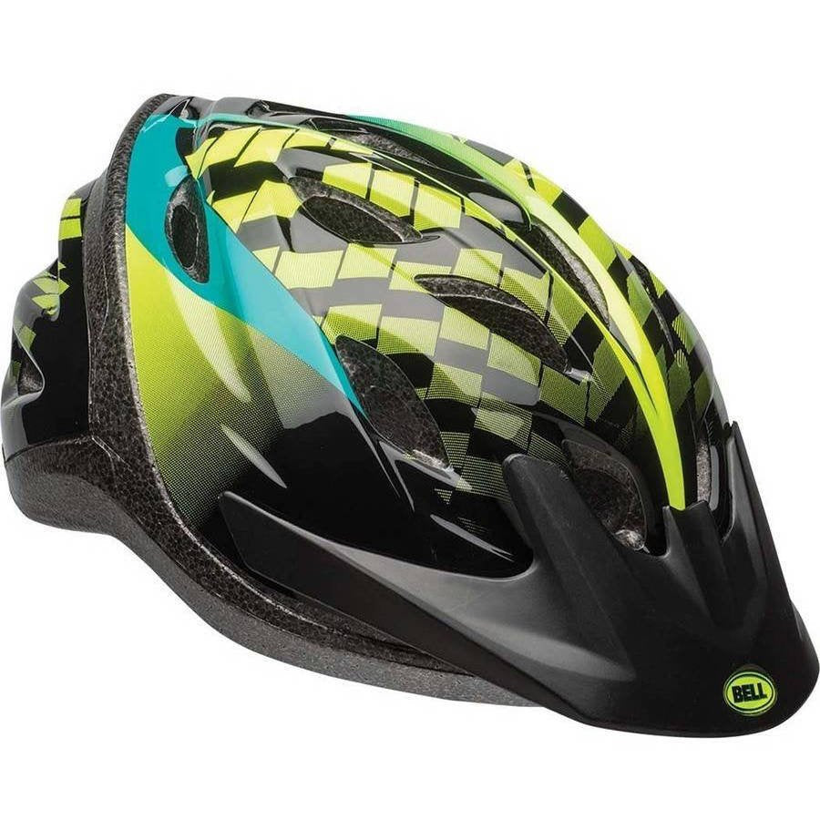 Bell Axle Bike Helmet, Black/Yellow, Youth 8+ (54-58Cm)