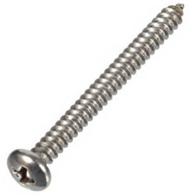 Hillman 823324 Phillips Pan Head Metal Screw 12 x 2", 100 Pack