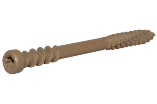 Hillman™ 48455 Star Drive Composite Deck Screws, Tan, 3" x #10, 5 Lb