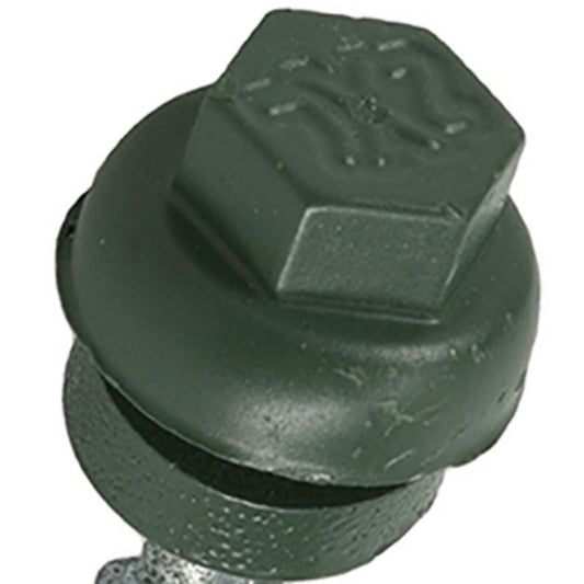 PowerPro 117938 ZXL Premium Metal-To-Wood Self-Drilling Roofing Screws, Green, 10x1.5", 1 lb