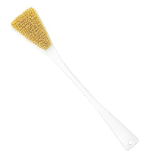 Fuller Brush Shower & Bath Brush - Body Exfoliator Scrubber - 16-inch Contoured Handle with Polyester Bristles - All-Over Reach Including Back, Neck, Shoulders & Feet - Durable & Gentle on Your Skin