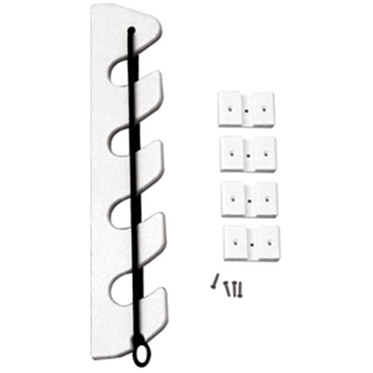 4-Rod Poly Bungee Rod Holder Rack&#44; White