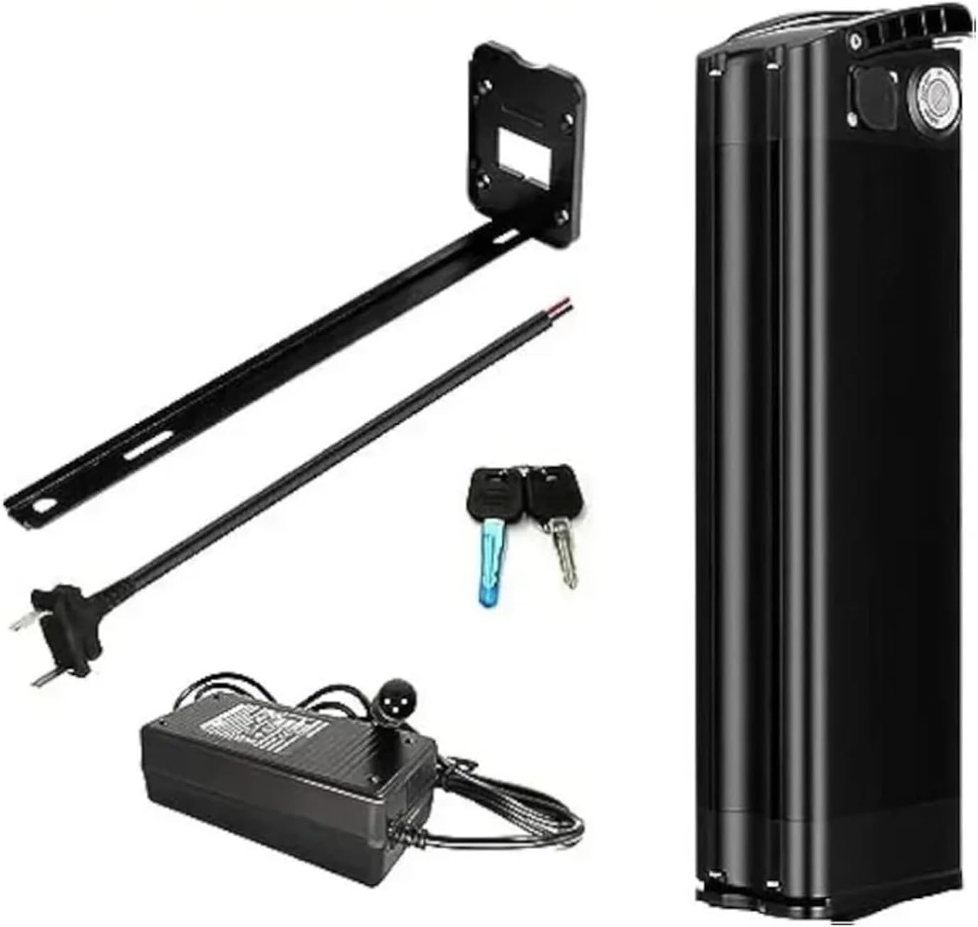 E-Bike Battery 36V/48V,36V/48V 10Ah/12Ah/15Ah Silverfish Electric Bike Lithium Battery, for 200W 250W 350W 500W 750W Motor(with Charger),36v,12Ah