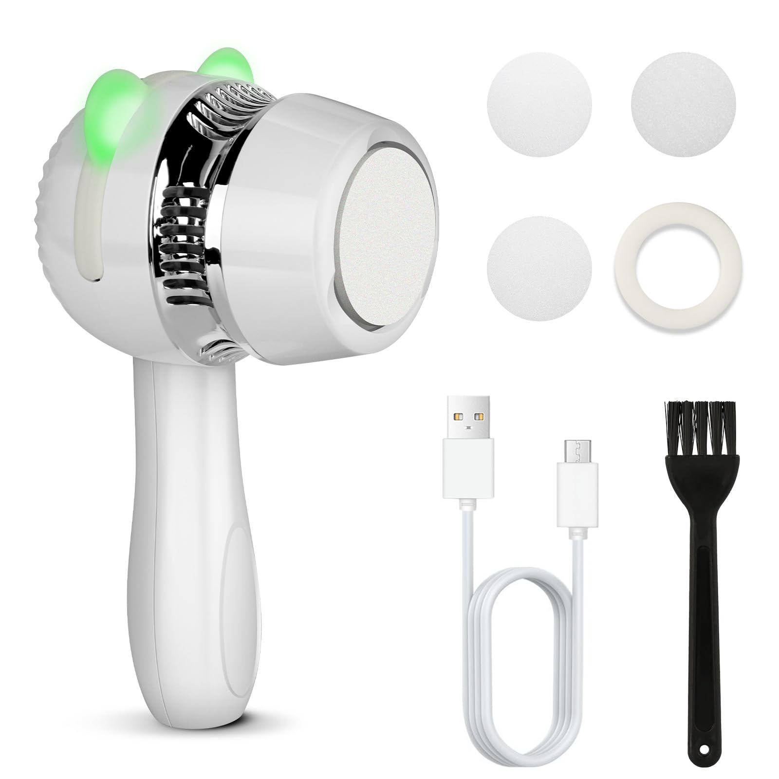 Electric Foot Callus Remover, Rechargeable Electronic Foot File Pedicure Kit, Professional Pedi Foot Care Kit, Pedicure Tools for Feet, Dead Skin Remover, Foot Scrubber File for Hard Cracked Dry Skin