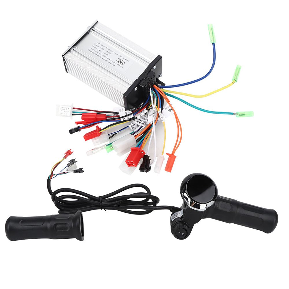 6 Tube Three Mode LCD Display Throttle Grip, Professional Electric Throttle Grip, Electric Accessory for Tricycles Scooter Power Supply