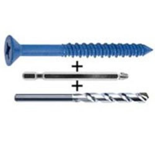 Cobra 626T Concrete Screw Flat Head, 3/16" x 4"