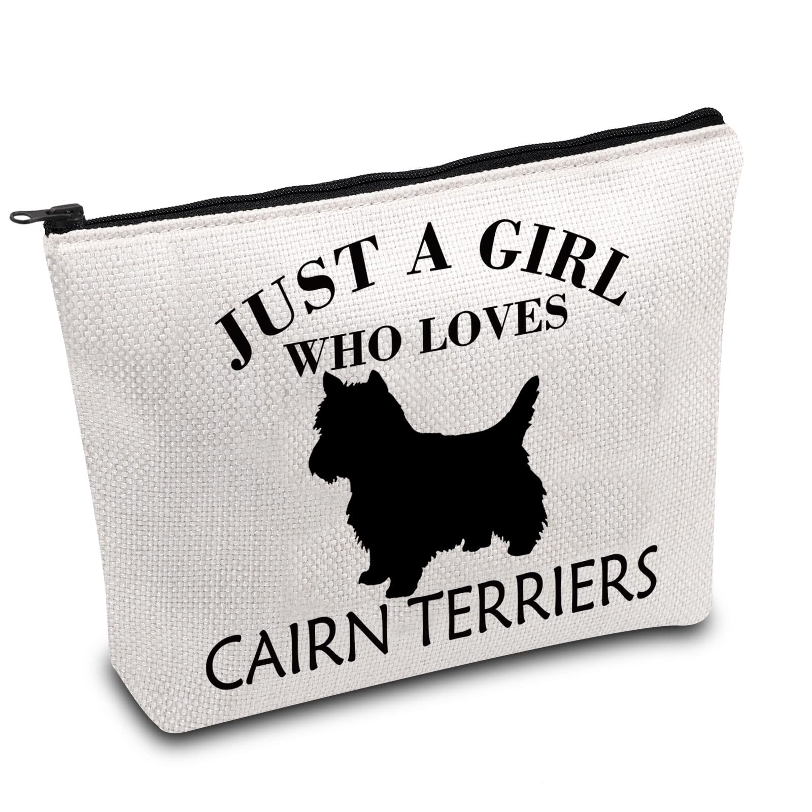 BDPWSS Cairn Terrier Gifts For Women Funny Cairn Dog Mom Gift Just a Girl Who Loves Cairn Terriers Travel Pouch (Girl Cairn Terriers)