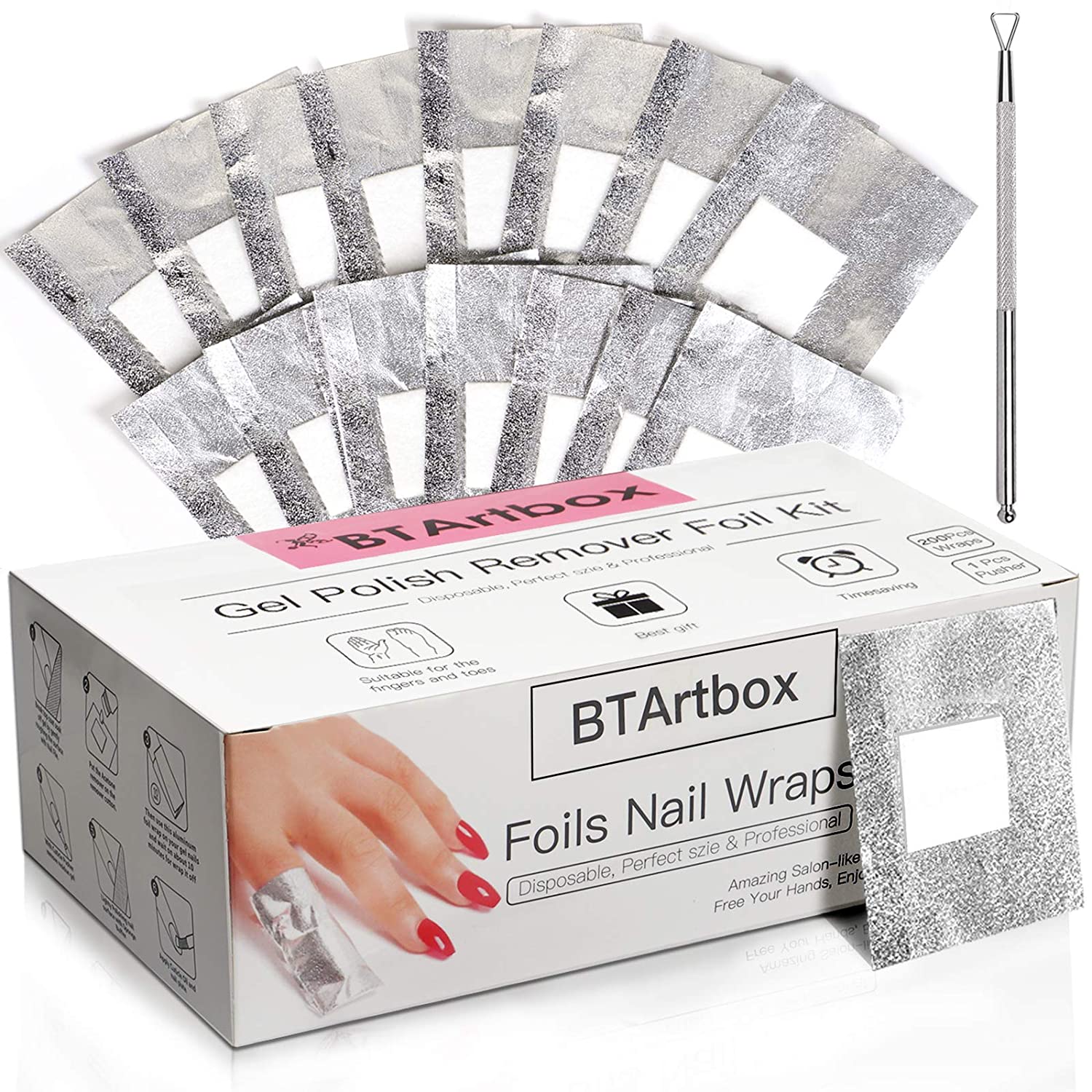 Gel Nail Polish Remover - Nail Foil Wraps