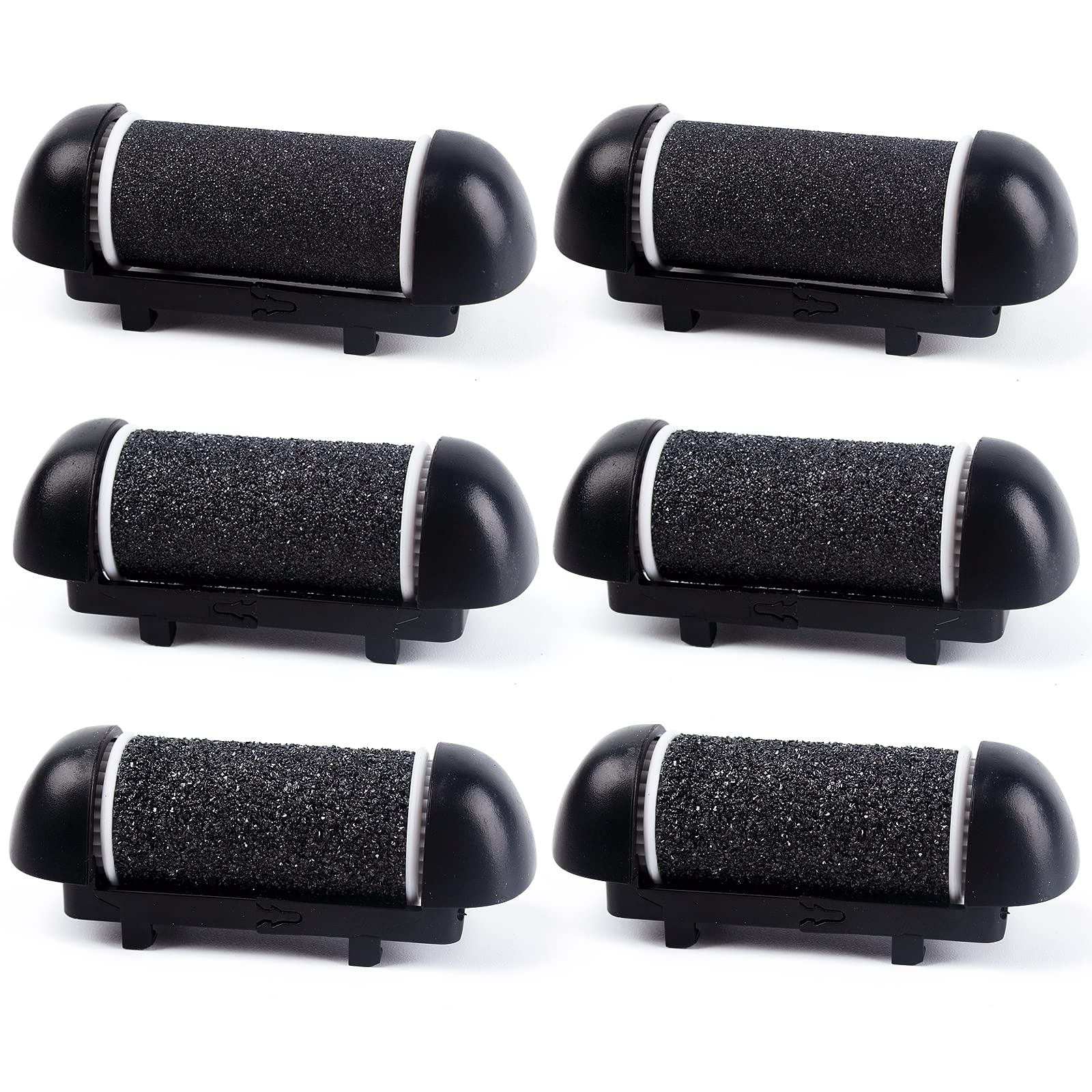 6 PCS Replacement Roller Head for Electric Callus Remover for Feet Pedicure Kit Refill Rollers Extra Coarse Regular Coarse Fine Coarse