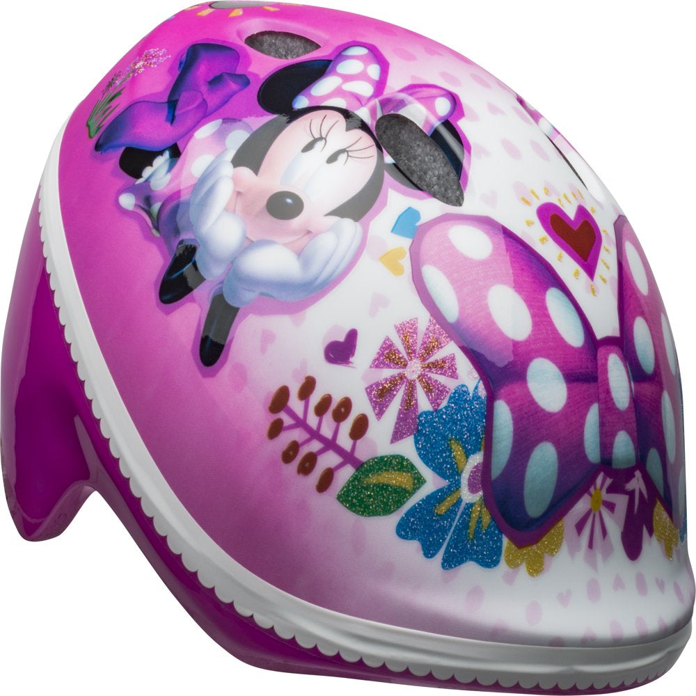 Disney Minnie Mouse Scrapbook Bow Toddler Bike Helmet, 3+ (48-52Cm)