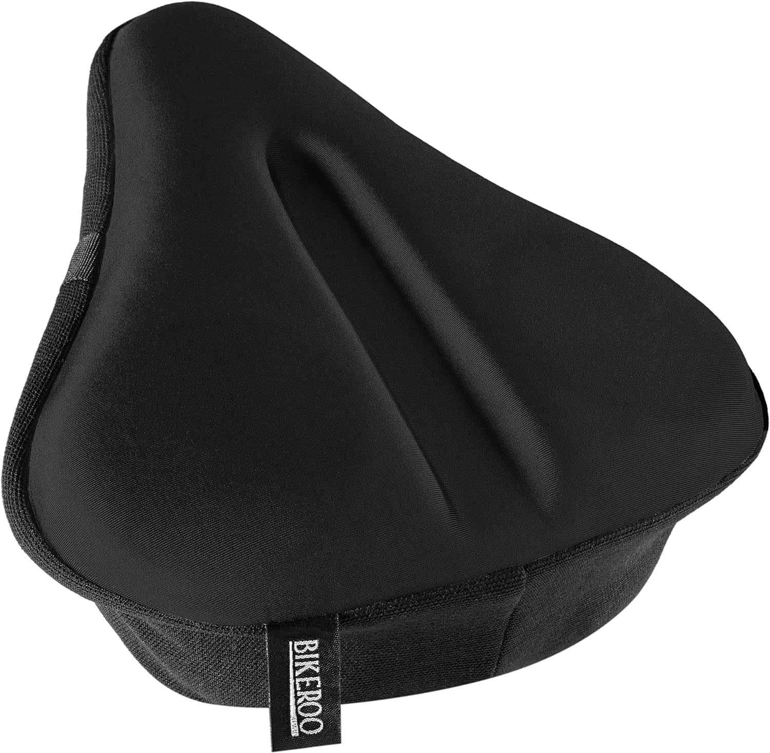 Bikeroo Bike Seat Cushion - Padded Gel Bike Seat Cover, Compatible with Peloton, Adjustable for Men & Womens Comfort on Stationary Exercise, Mountain and Road Bicycle Seats