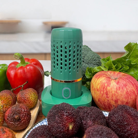 Haykey Portable 4400mah Capsule Shape Fruit & Vegetable Washing Machine. USB Rechargeable Fruit Cleaner Machine. Automatic Household Cleaning Machine