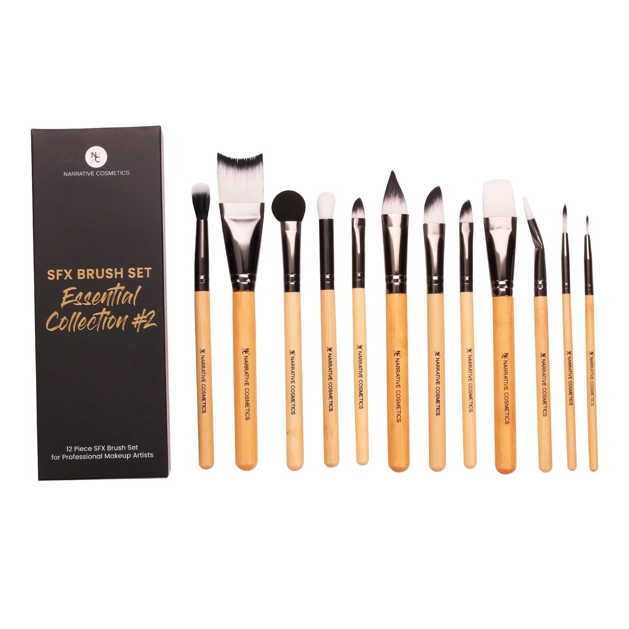 Essential SFX Makeup Brushes for SFX Makeup Artists for Film, Theater, and Halloween - Collection #2