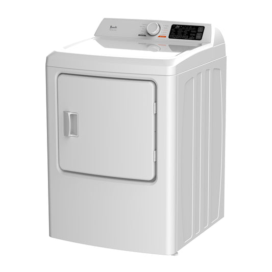 Avanti Front Load Natural Gas Clothes Dryer. 6.7 Cu. ft. Capacity. Height 41 .75 in.. in White (SGD67D0WG)