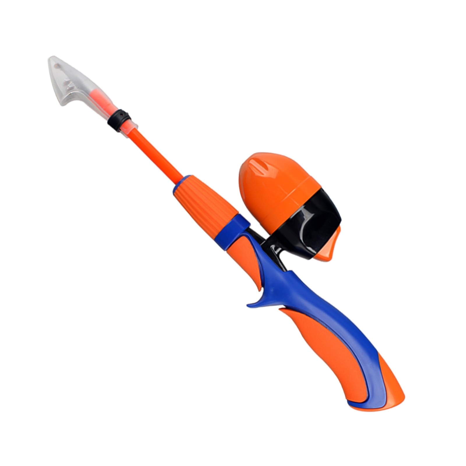 Biplut Kids Telescopic Fishing Pole Pod All-in-One Reel Line Kit for Youth Beginners (Orange)