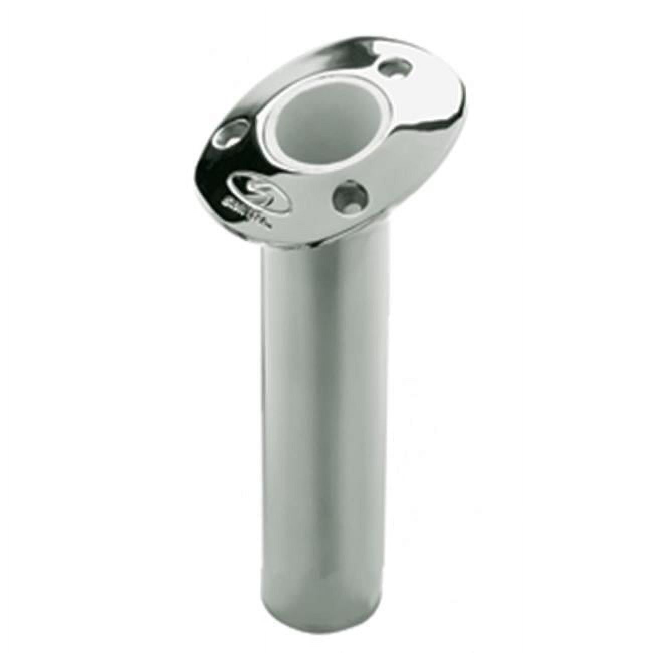 CE SMITH FLUSH MT ROD HOLDER SILVER STAINLESS 9' DEP 15 DEG