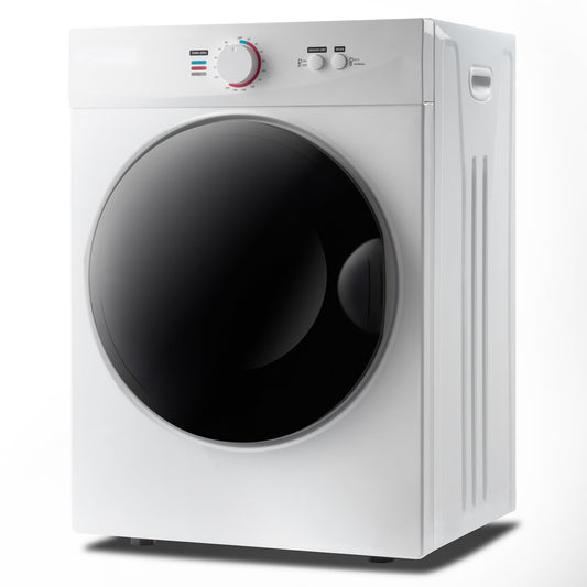 Clothes Dryer Machine. BTMWAY 6.6 lbs Portable Electric Clothes Dryer. Compact Laundry Dryer with Knob Control for Apartment. Dorm. White. R1103