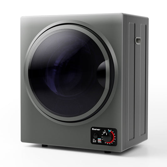 Costway Electric Tumble Compact Laundry Dryer Stainless Steel Wall Mounted 1.5 cu .ft.