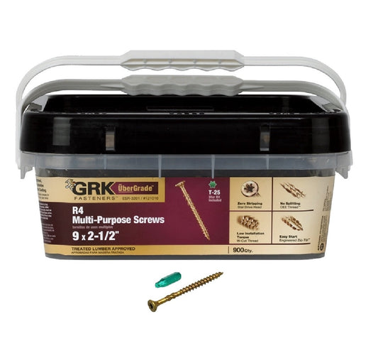 GRK Fasteners 121010 Multi-Purpose Screws, #9 x 2-1/2 Inch
