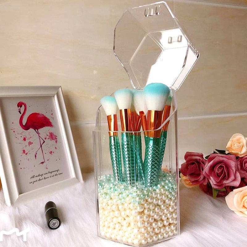 Acrylic Makeup Brush Holder