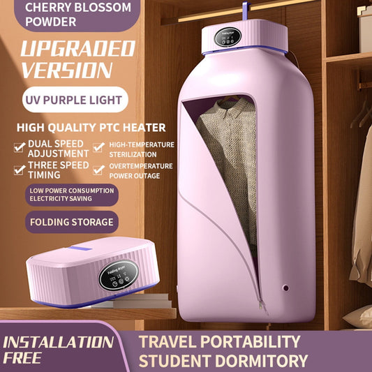 Ozmmyan Portable Laundry Dryer. Multifunctional Portable Dryer Machine. 2 Gear Adjustable Mini Indoor Clothes Dryer With Dryer Bag on Clearance