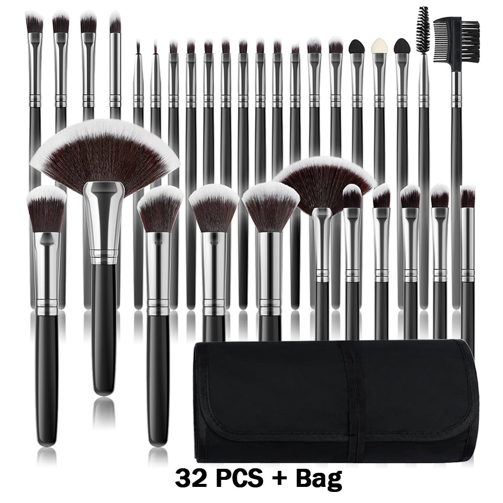 13/32PCS Soft Fluffy Makeup Brushes Set