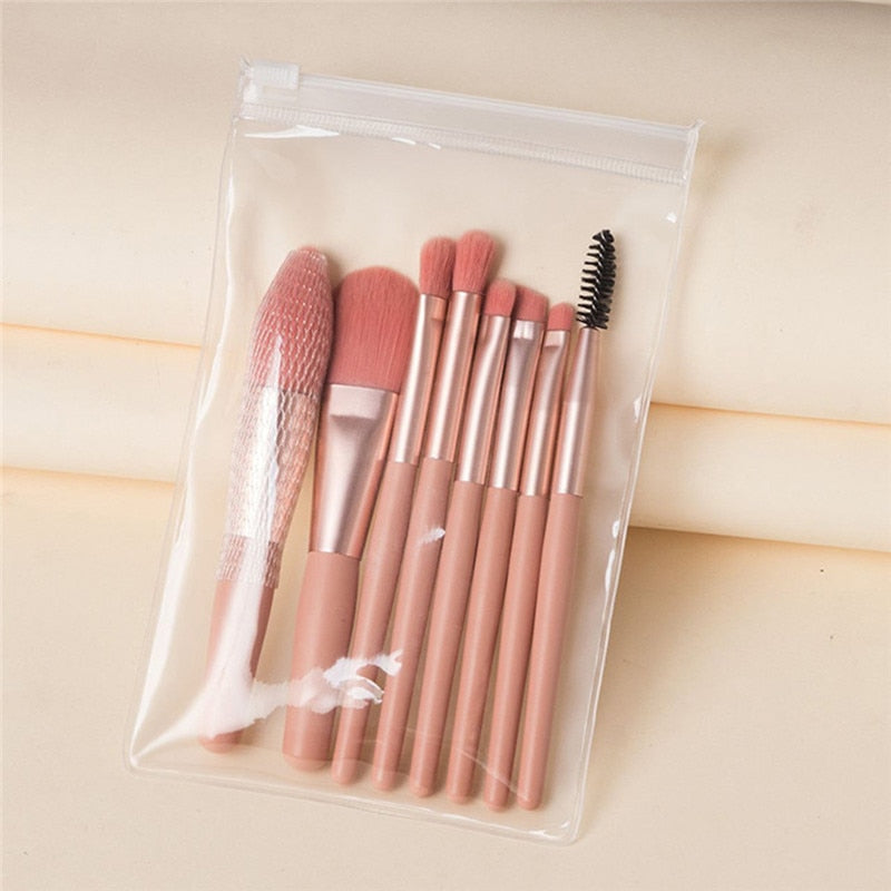 8/13pcs Soft Fluffy Makeup Brushes Set