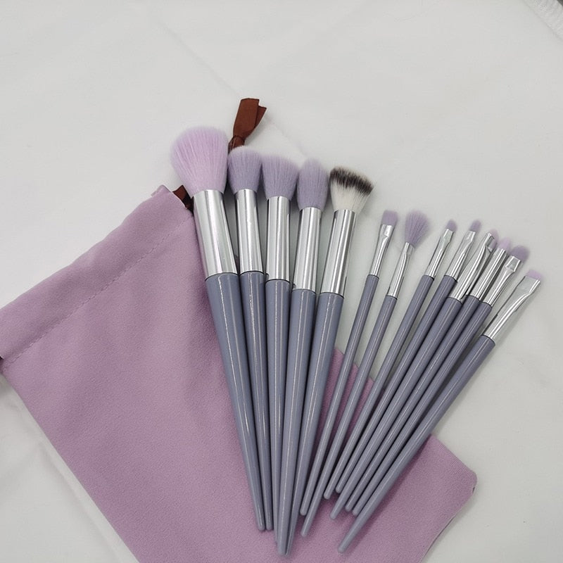 8/13pcs Soft Fluffy Makeup Brushes Set