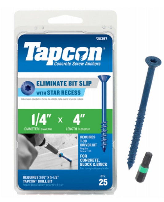 Tapcon 28397 Phillips Flat Head Concrete Anchors