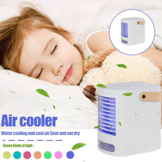 Taylongift Christmas Valentine's Day Portable Mini Airer Cooler USB Small Airer Cooler Ice Crystal Small Airer Conditioner
