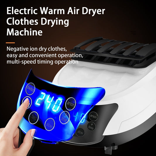 Washranp Electric Portable Dryer.Mini Machine Remote Control Laundry Warm Air Dryer with Timing Mute Silent for Home Travel