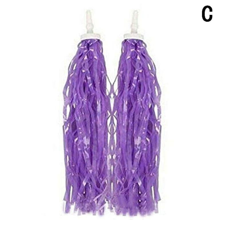 ACALU 1 Pair Colorful Bike Handlebar Tassels Girls Boys Cycling Kids Decoration Tricycle Outdoor Accessories Gift Bicycle Streame K5S6