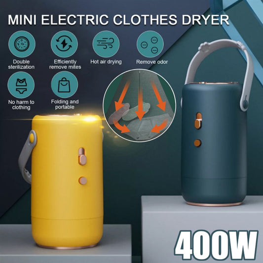 Homore Portable Clothes Dryers Mini Travel Dryer. Premium Travel Accessories for Underwear Home Houehold Supplies Yellow