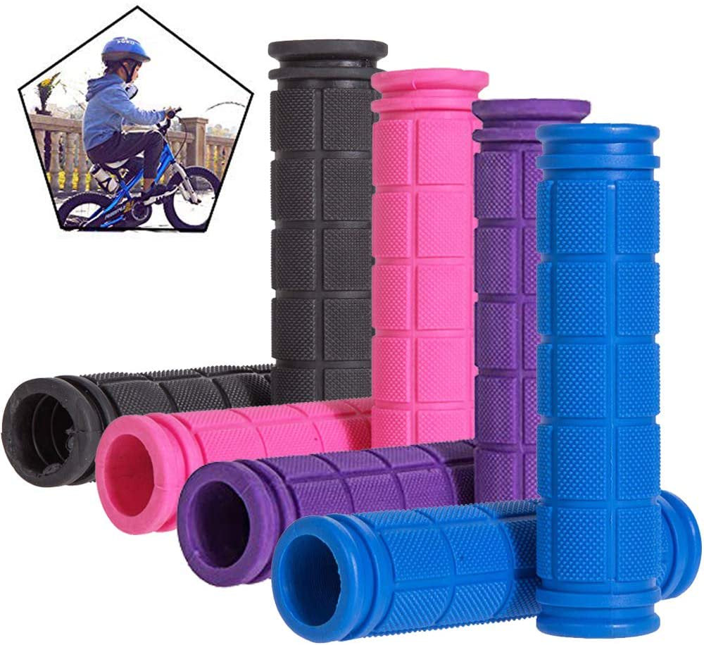 Cheers.Us Bike Handlebar Grips,Non-Slip Rubber Bicycle Grips,Perfect for Scooter Cruiser Tricycle Wheel Chair Mountain Road Urban Foldable Bike