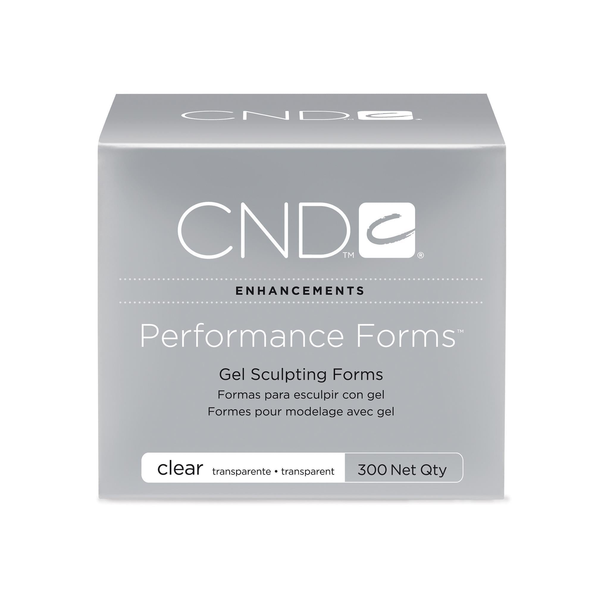 Nail Art & Specialty Tools CND Performance Forms / Clear / 300 Pack